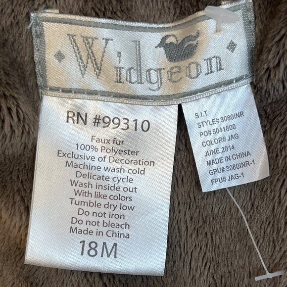 Widgeon Baby Leopard Print Faux Fur Vest Brown & Animal Pattern Size18M - New - Picture 6 of 8